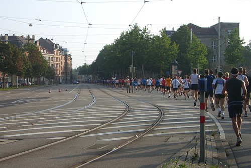 Baden-Marathon 2006 - 3 km sind geschafft