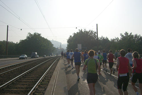 Baden-Marathon 2006 - Blick nach Durlach