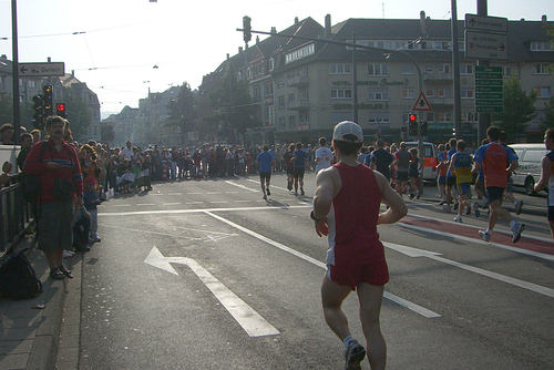 Baden-Marathon 2006 - Fankurve Durlach