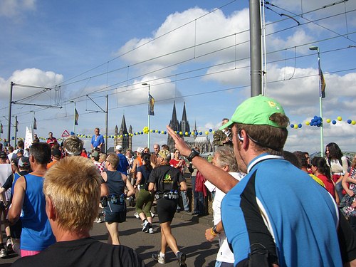Köln Marathon - Deutzer Brücke