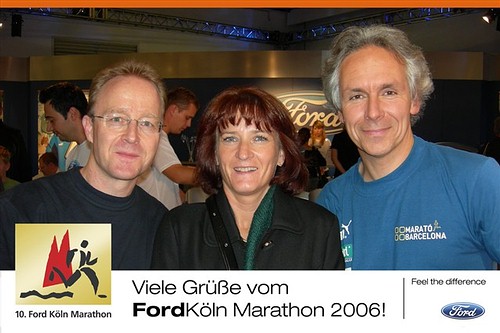Frank, Marianne und Klaus auf dem Ford-Messestand