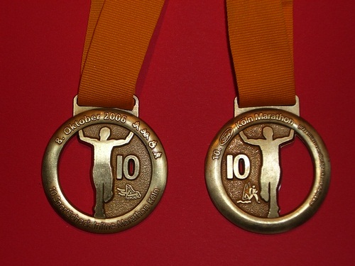 Schöne Medaillen - Köln Marathon 2006