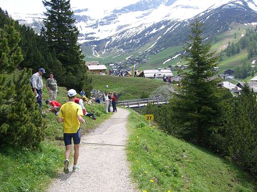 Liechtenstein-Marathon 2006 - Nur 200 Meter vom Ziel entfernt