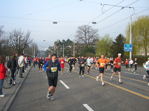 Zürich Marathon bei km 2